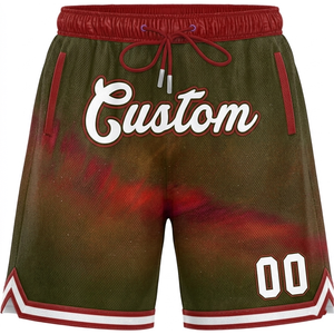 Shorts de basketball personnalisés en sublimation pour hommes, vente en gros, shorts de sport vierges en maille pour hommes, personnalisables - Product Image 5