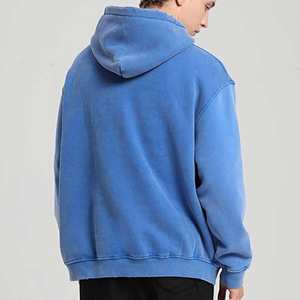 Sweat à capuche premium épais délavé à l'acide, style streetwear, en coton délavé, personnalisable, marque privée, vente en gros - Product Image 2