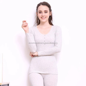 Women's Sexy <b>Slim</b> Long Johns New Design Breathable Cotton Thermal Pajamas Warm Intimate Ladies Sets - Product Image 6