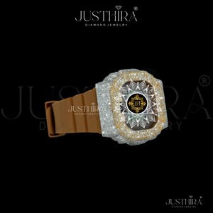 Reloj Cuadrado de Cuarzo con Bisel de Cristal de Zafiro y Diamantes, Estilo Hip-Hop, Unisex, de Lujo, Clásico, Antiguo, para Negocios, con Caja de Aleación de Plata - Product Image 3