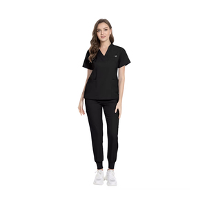 Veste en molleton tricoté unisexe à fermeture éclair pour infirmière, uniforme médical, manches longues, séchage rapide, respirante, best-seller - Product Image 2