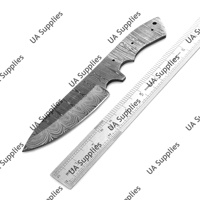 Kit de fabrication de couteau Damas DIY, acier Damas fait main 250 couches, pointe tombante, couteau utilitaire tactique de survie EDC personnalisable