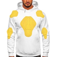 Meilleures vestes à capuche en molleton de moto blindées pour hommes personnalisées CE pour moto blindée équitation motard sweats à capuche avec coussinets CE