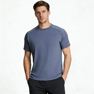Camisetas de Gimnasio para Hombre Hechas a Medida, Nueva Llegada, Alta Calidad, Ecológicas, Transpirables, de Secado Rápido, Antiarrugas, Tela de Spandex/Poliéster - Product Image 2