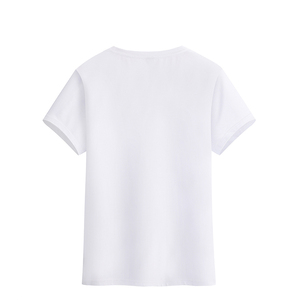 <b>White</b> Men's Casual Short Sleeve T Shirt Polyester Cotton Crew Neck Plain <b>Tee</b> for Daily Wear - Product Image 3