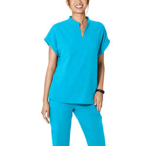 Uniformes Médicos Unisex con Logotipo Personalizado del Fabricante Mayorista Directo, Conjuntos de Uniformes de Hospital con un Bolsillo y Detección de Agujas - Product Image 4