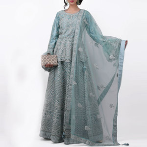 Robe de soirée dos nu pour femme, robe longue élégante pour célébration, robe de soirée enveloppante à manches longues, robe midi - Product Image 1