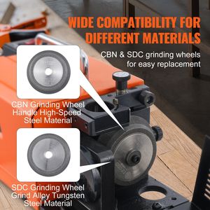 3-20mm Drill Bits Power Sharpener End Mill <b>Grinder</b> with Lip Relief Angle 95-135 Degrees Adjustable Drill Point Angle - Product Image 4