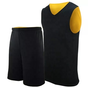 Kit de maillot de basket-ball personnalisable vêtements de sport anti-rides avec motif solide style décontracté sublimation à la demande - Product Image 2