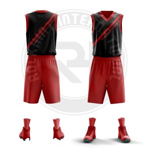 ชุดบาสเกตบอลสำหรับนักกีฬา ผลิตจากผ้าโพลีเอสเตอร์ ช่วยให้เคลื่อนไหวสะดวก สวมใส่สบาย และเสริมสร้างความแข็งแรง - Product Image 4