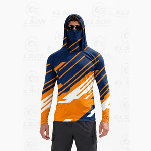 Sudadera con Capucha para Pesca al por Mayor OEM con Máscara Facial, Manga Larga, Secado Rápido, Transpirable, Camisa de Pesca Personalizada para Hombre - Product Image 6