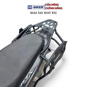 Porte-bagages arrière M Biker Honda Wave Series, accessoires pour moto, pour un transport pratique de marchandises et de bagages à l'arrière - Product Image 2