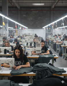 เสื้อยืดคอกลมสไตล์ดิสเทรส สตรีทแวร์ พิมพ์ลายโลโก้ ปักคริสตัลทั่วตัว รับผลิตแบรนด์ส่วนตัว เสื้อยืดยูนิเซ็กซ์ - Product Image 2