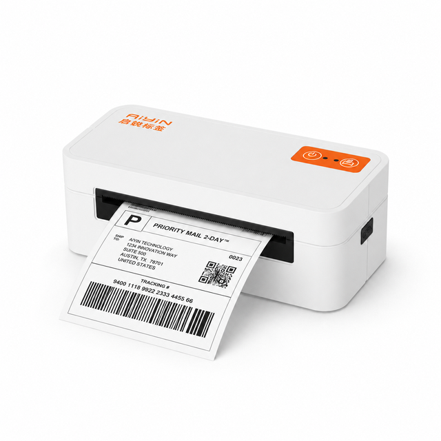 4x6 Direct Thermal Shipping Label Printer 203DPI 150mm/s USB Bluetooth Barcode Printer for Ecommerce Warehouse