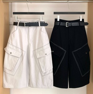 Autumn Casual <b>Large</b> Pocket Cargo Pants High Waist 100% Cotton <b>Canvas</b> Solid Full Length - Product Image 4