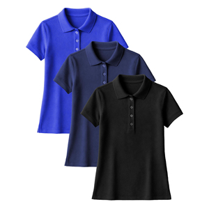 Custom Embroidered Solid Knitted Women's for <b>Shirts</b> 100% Polyester Fabric Quick Dry Breathable Teamwear Golf Sports - Product Image 5