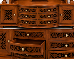 Traditional South Indian Style Temple with Grand Gopuram Custom Luxury Wooden Temple for Home Wholesale Luxury Wooden <b>Mandir</b> - Product Image 5