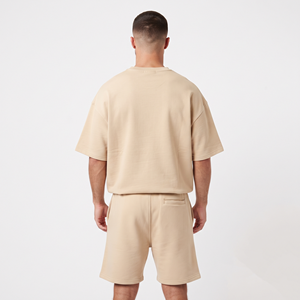 Ensemble de sport 2 pièces pour homme, été, respirant, haute qualité, t-shirt à manches courtes et short de sport - Product Image 3