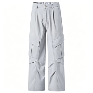 Pantalon cargo pour homme, élégant, multi-poches, vêtements de plein air, tissu durable et confortable, production en série - Product Image 1