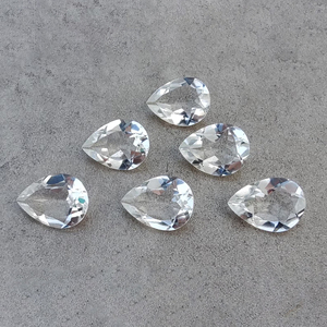 Cristal de Cuarzo Natural, Corte Facetado en Forma de Pera, Calibrado, Calidad AAA+, para Joyería - Product Image 1