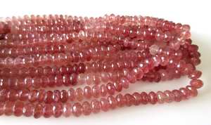 Perles facettées en quartz fraise rose naturel, perles en quartz fraise pour la fabrication de bijoux DIY - Product Image 6