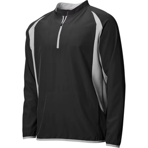 เสื้อแจ็คเก็ตเบสบอลแบบมีตาข่ายระบายอากาศ แขนยาว ปักลายตามสั่ง ขายดี เหมาะสำหรับกีฬาเบสบอล โค้ช และผู้เล่น - Product Image 1