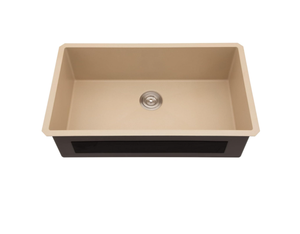 Fregadero de acero inoxidable de calibre 16, estilo italiano, duradero, hecho a mano, Rectangular, individual, bajo montaje, Radio apretado, cocina grande, 2 unidades - Product Image 5