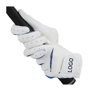Premium Unisex <b>White</b> Pink Golf Gloves Custom Logo Cabretta Leather Breathable Magnetic Ball <b>Marker</b> OEM Non-Slip Pull Sports - Product Image 3