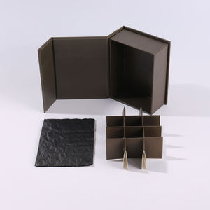 Custom Eco-Friendly <b>Biodegradable</b> Rigid Flip Chocolate <b>Packaging</b> Box Magnetic Closure Paperboard Material Anti-Collision Liner - Product Image 5