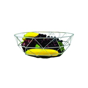 Modern Stainless Steel <b>Wire</b> Fruit Basket Holder Stand Polished Metal Kitchen Fruit Basket Elegant Decoration Wholesale Price - Product Image 1