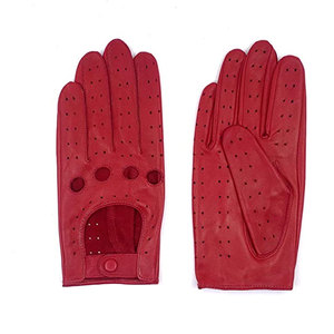 Hot Sale Men Winter Casual Motorcycle Driving <b>Gloves</b> Touch Screen Soft Premium Quality Genuine Leather <b>Red</b> Color Checked - Product Image 3