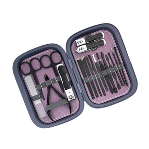 Women's Professional Portable Pink Pedicure Manicure <b>Set</b> Travel <b>Nail</b> Care Kit Stainless Steel 5 1 <b>Nail</b> Clippers Durable Cuticle - Product Image 4