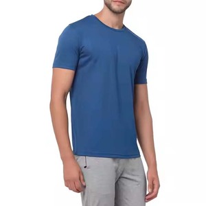 Black Custom Men's T-Shirts Short Sleeve O-Neck 100% Cotton Worsted Knit Fabric Front Logo Embroidery Silk <b>Screen</b> Printed Letter - Product Image 4