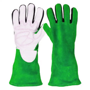 Gants de soudage TIG en cuir de vachette renforcé et cuir croûte, résistants à l'abrasion, pour la lutte contre les incendies et le barbecue - Product Image 3