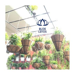 MACETA COLGANTE DE FIBRA DE COCO FAVORITA DE LOS CLIENTES 2026, Maceta de cáscara de coco para flores y decoración de interiores, duradera y que retiene la humedad - Product Image 1