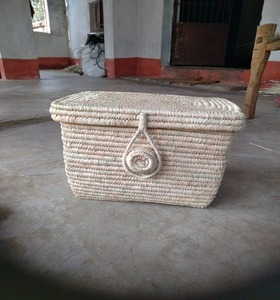 Boîte de rangement en herbe de sabai naturelle écologique à prix de gros – Coffrets cadeaux décoratifs en osier pour l'organisation de la maison - Product Image 2