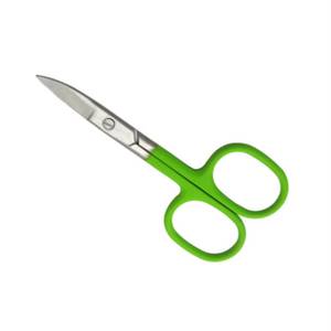 Ciseaux à ongles en acier inoxydable avec manche en plastique vert, lame droite, pointe acérée, outils de manucure pour adultes - Product Image 2