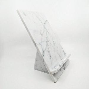 Premium White Marble Recipe Book <b>Stand</b> Kitchen Cookbook Holder Luxury Stone Countertop Display Rack for Cooking Books Tablet new - Product Image 1