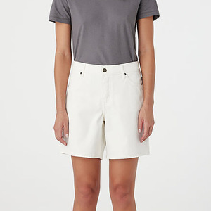 Shorts de mezclilla vintage de cintura alta para mujer, estilo boyfriend, de pierna recta, con cierre de cremallera, 240g, tendencia de verano - Product Image 1