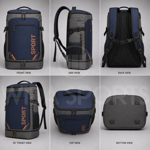 Wida Sports Durable Oxford Sports <b>Backpack</b> Gym Duffel Bag 30-<b>40L</b> Waterproof Multi Compartment Fitness Travel Training Bag - Product Image 6