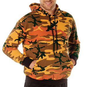 Sweat à capuche pour homme en coton 100% écologique respirant, coupe classique, molletonné, décontracté, hiver, extérieur, imprimé - Product Image 1