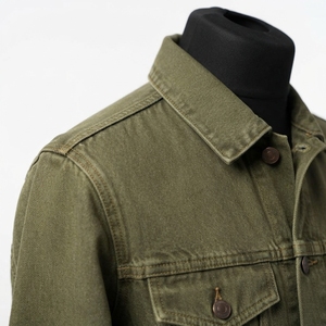 Comfortable Stylish Winter Hooded Denim <b>Jacket</b> for <b>Men</b> Streetwear Casual Outerwear Modern Fit Stand Collar Front 100% Cotton - Product Image 6