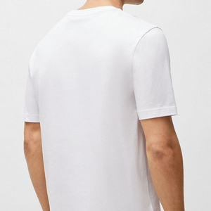 100% Cotton Jersey Men's Casual Short Sleeve Loose Fit O-Neck Digital Printing <b>Plain</b> Dyed Solid T-Shirts 240 Grams - Product Image 6