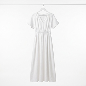 Women's Summer Cotton Gauze Midi <b>Dress</b> Ultra-Light Airy Casual Resort <b>Dress</b> OEM ODM Wholesale Factory Private Labe - Product Image 2