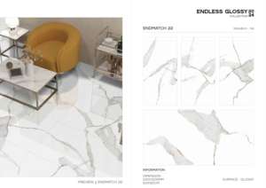 Baldosa de Porcelana Brillante de Lujo, Formato Grande 600x1200, Superficie Pulida Premium, para Paredes y Pisos, Uso Interior y Exterior Moderno - Product Image 5