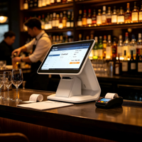 Terminal de point de vente Android à écran tactile de 15,6 pouces, écran client de 11,6 pouces, options d'extension multiples pour centre commercial, restaurant, commerce de détail