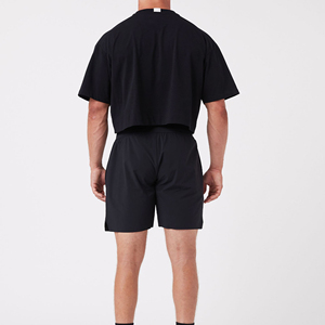 T-shirts courts pour hommes à manches courtes, séchage rapide, unis, de bonne qualité, style streetwear - Product Image 2