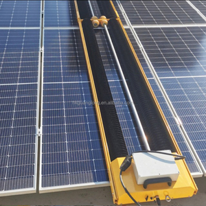 Machine de nettoyage photovoltaïque murale entièrement automatique à double usage, suspendue, pour panneaux, nettoyage humide/sec, portable et télécommandée - Product Image 2