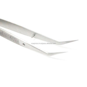 Bent Nose Tweezer for Diamonds and Loose Stones Precision Jewelry Setting Tool A+Grade Stainless Steel DIY Light Weight - Product Image 2