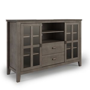 ขาตั้งทีวีสูงสำหรับบ้านไร่สไตล์โรงนาทำมือสีเทา - Product Image 1
